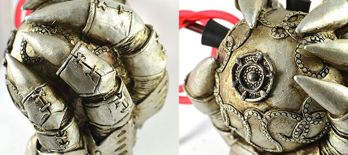 skull smoking vase